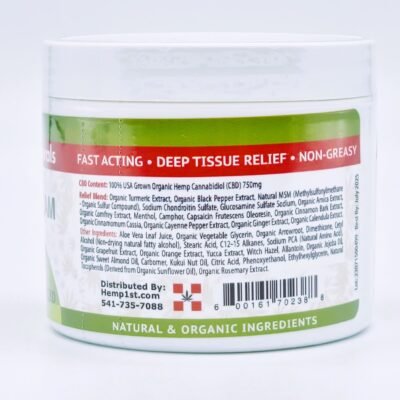 750mg CBD Pain Relief Cream - Image 2